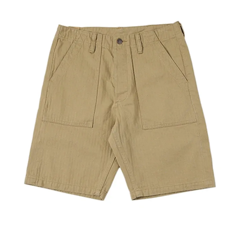 Vintage Herringbone Military Shorts for Men - Vietnam War OG-107 Pants