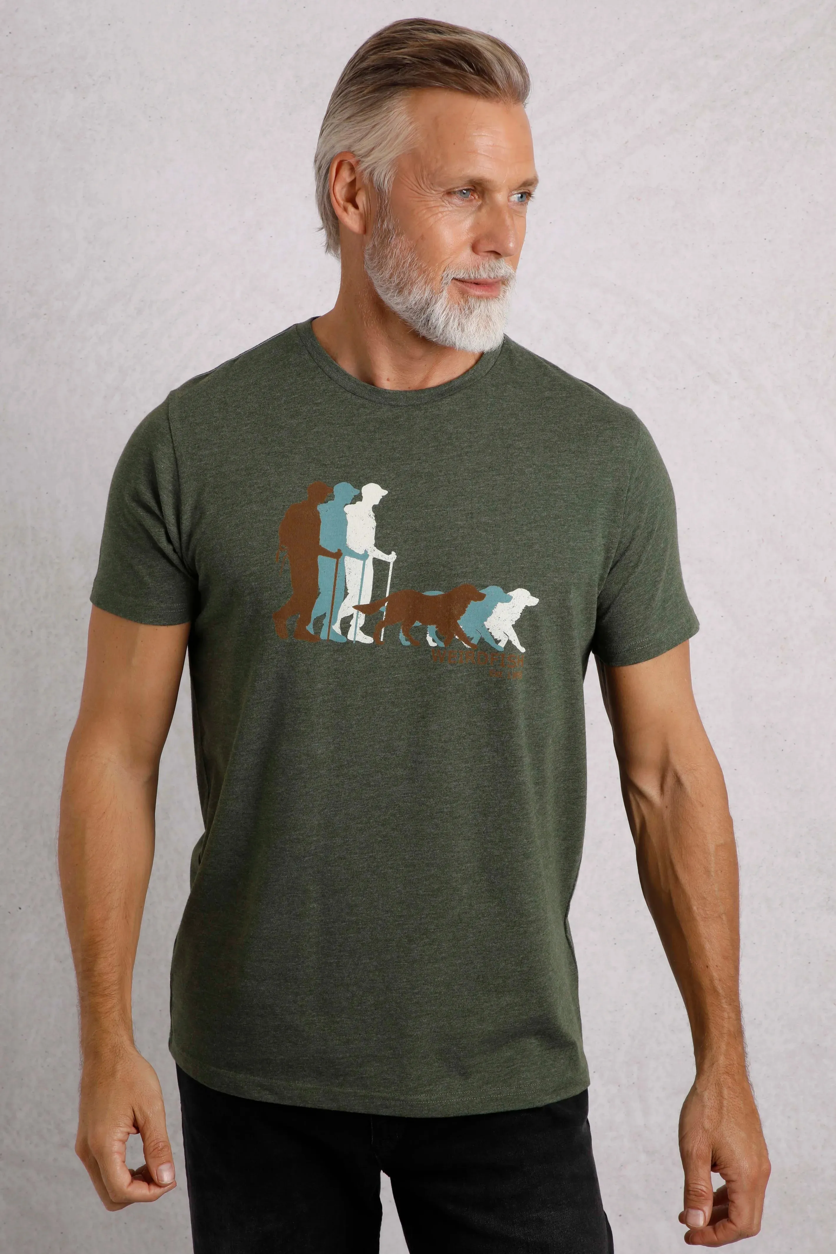 Weird Fish L Fir Green Man's Best Friend Eco Graphic T-Shirt