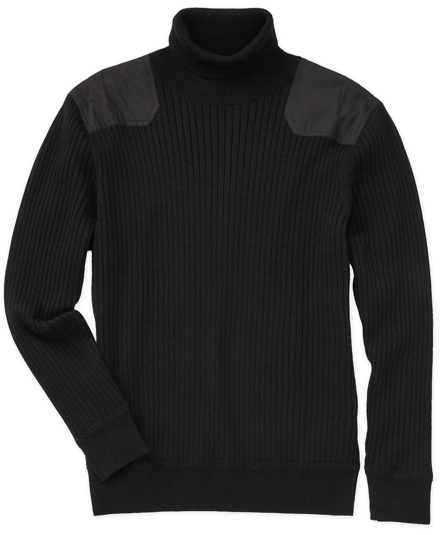 Westport Black Military Turtleneck Sweater