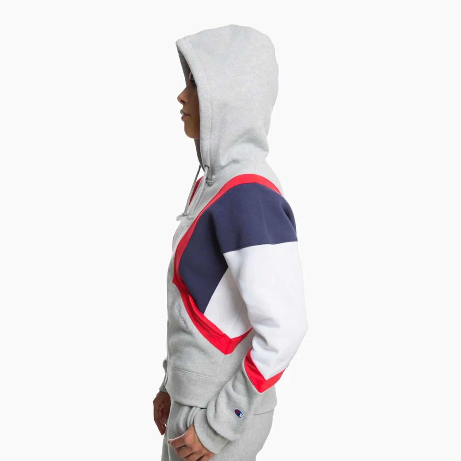 Women's Reverse Weave Colorblock Full Zip Hoodie